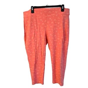 Torrid Coral Triangle Patterned Women's Capri Leggings Size 3X